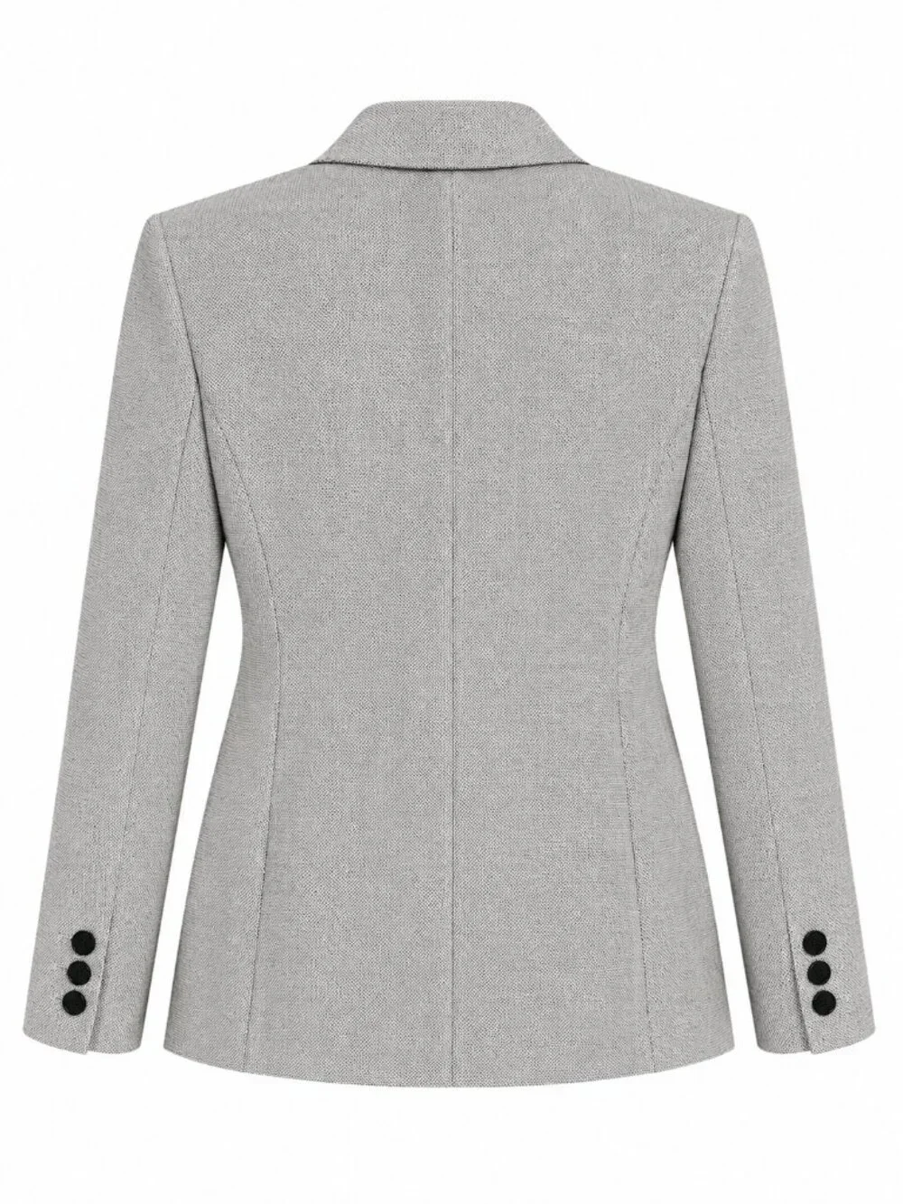 Vintage Christian Dior Black Ivory Blazer | 90s Tailored Wool Blend Jacket